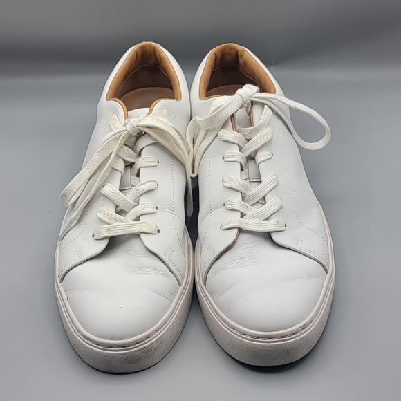 J Crew Classic White Men's Leather Court Sneakers SIZE 11. #1561 - Picture 2 of 6